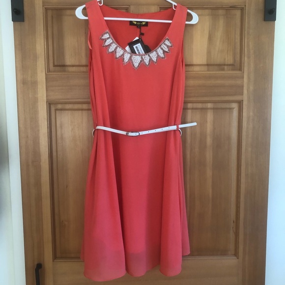 Angeleye London coral Betty dress - Picture 1 of 3
